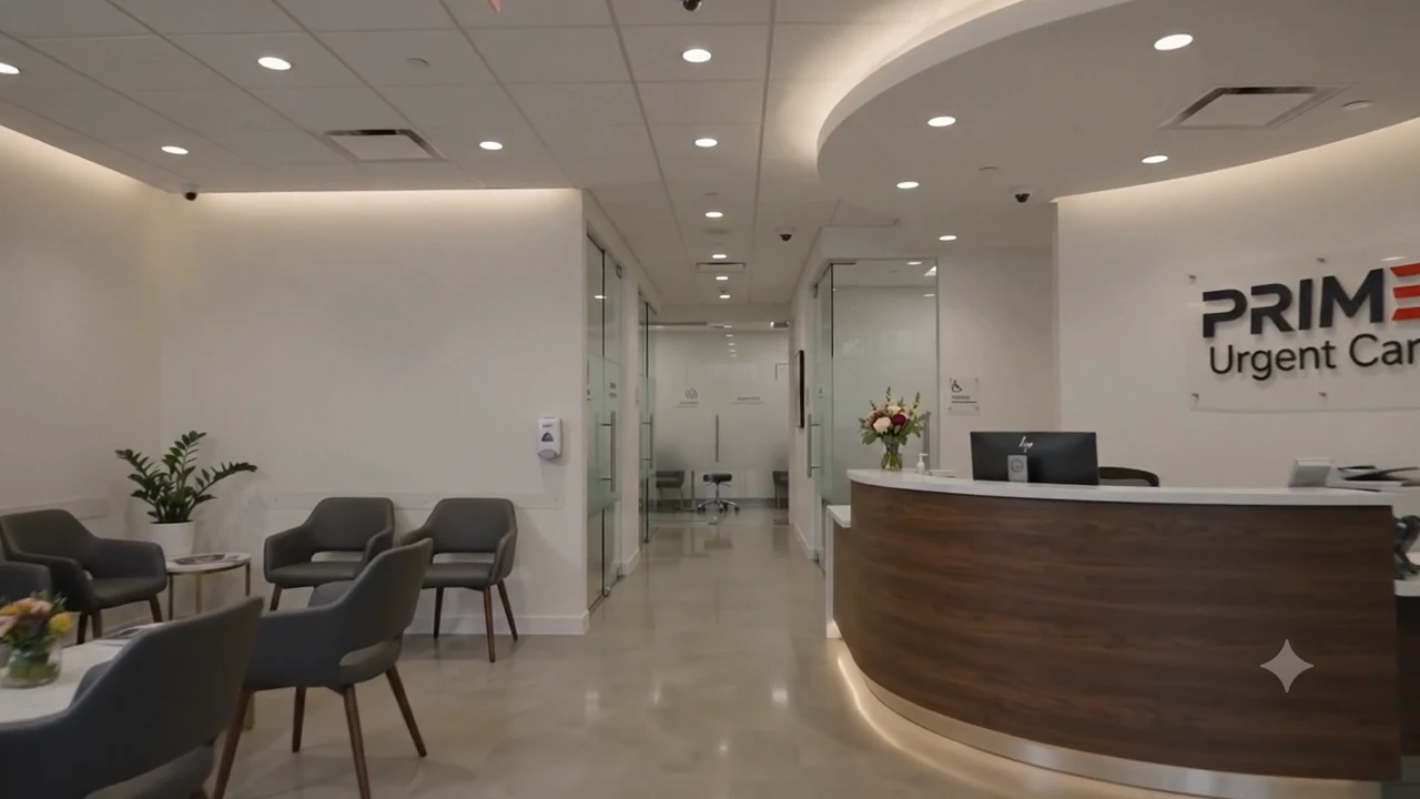 Inside Prime UC — calm, glass-walled exam rooms